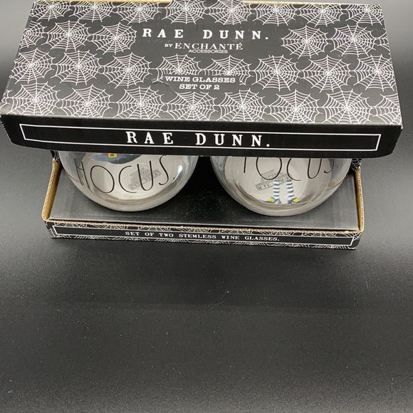 Rae Dunn Wine Glass Set - Picture 3 of 7